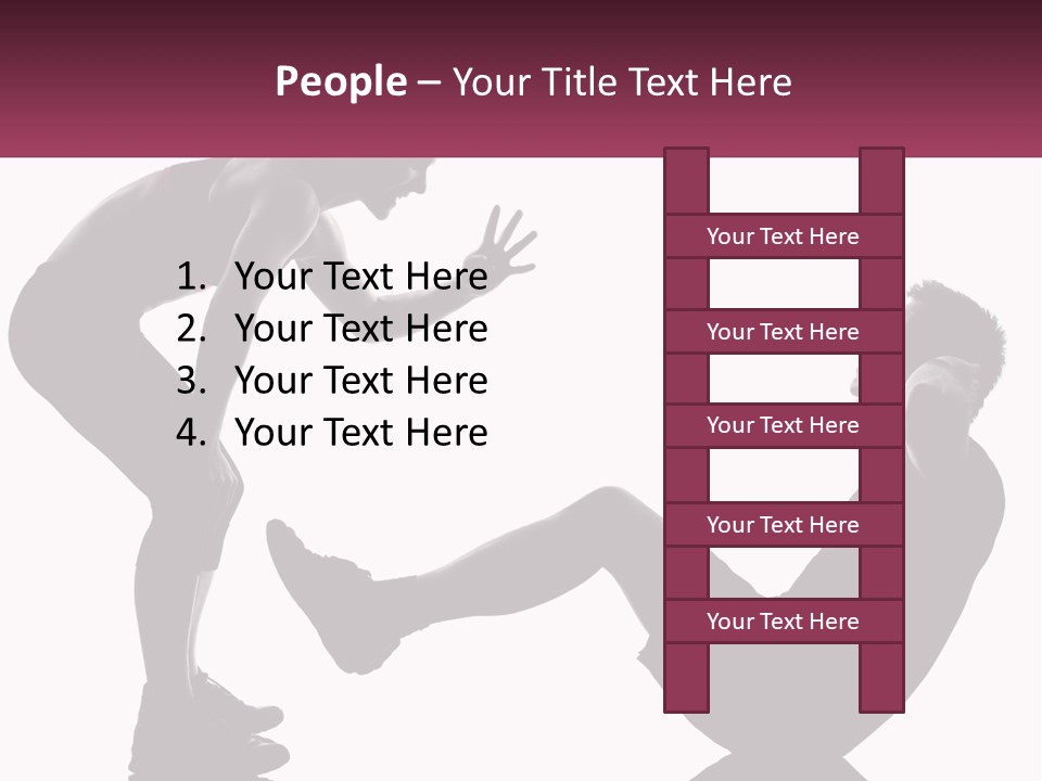 Sports Workout Pushups PowerPoint Template