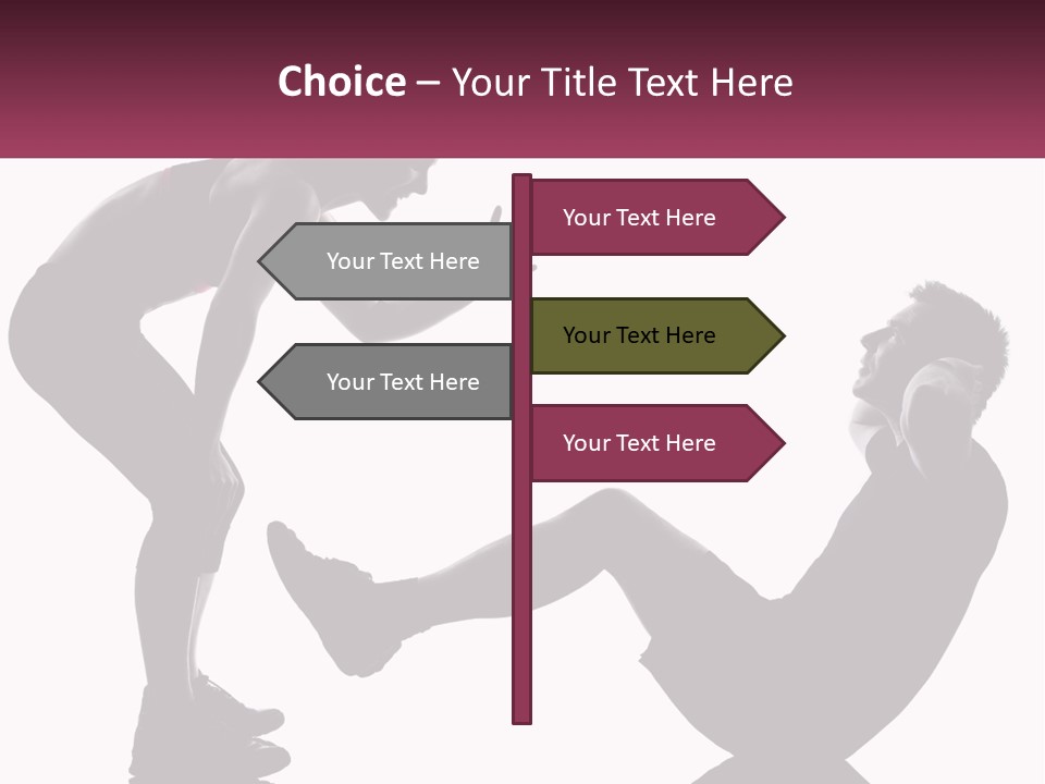 Sports Workout Pushups PowerPoint Template