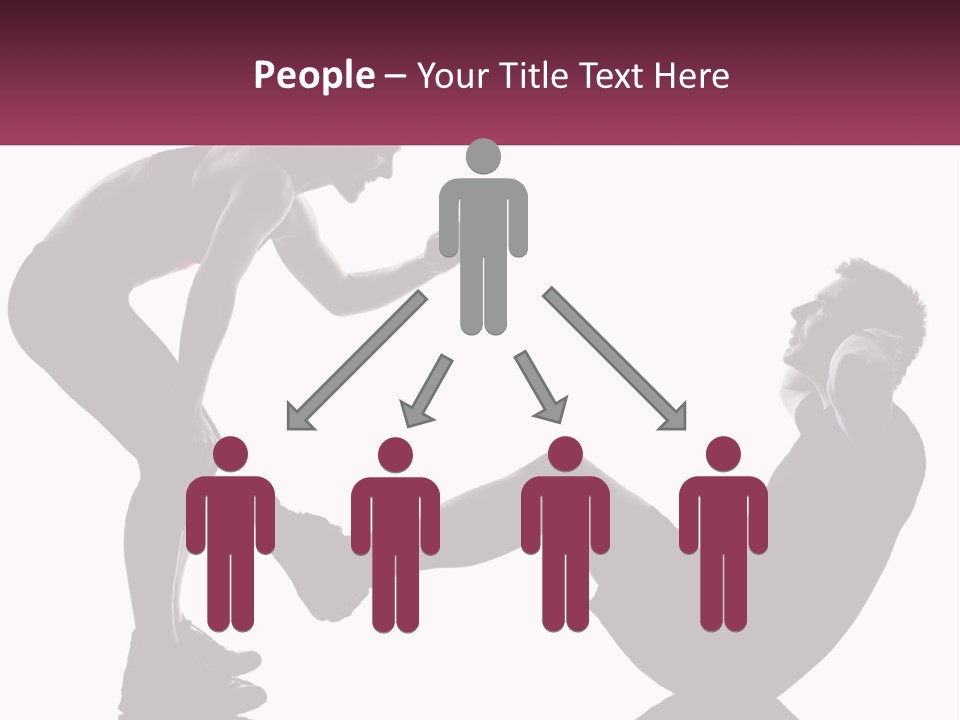 Sports Workout Pushups PowerPoint Template