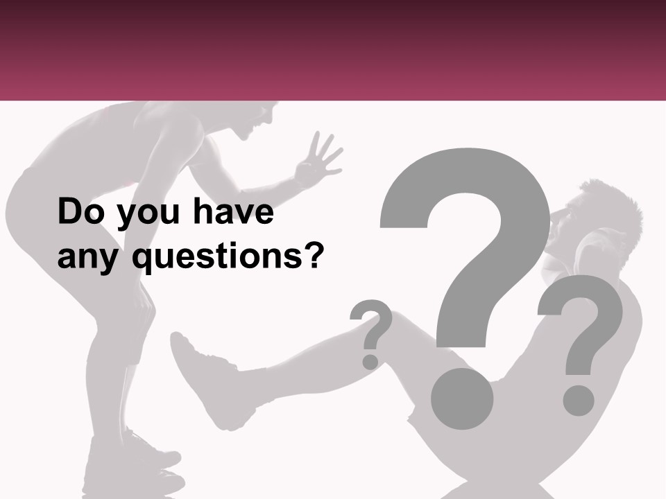 Sports Workout Pushups PowerPoint Template