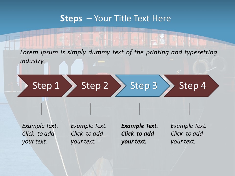 Export Industrial Bulk PowerPoint Template