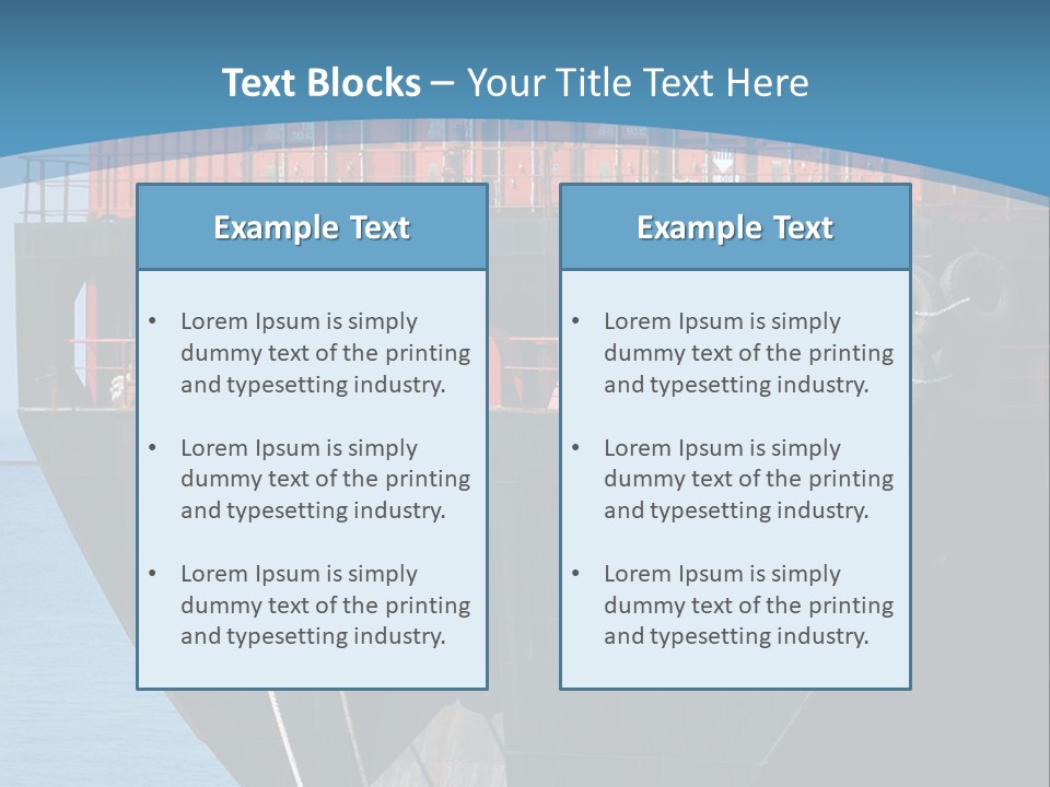 Export Industrial Bulk PowerPoint Template