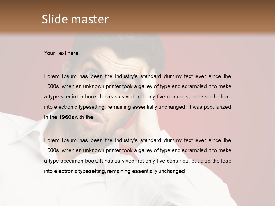 Mouth Fear Surprise PowerPoint Template