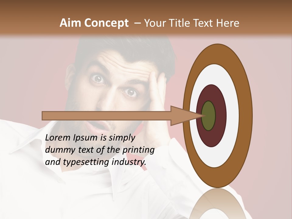 Mouth Fear Surprise PowerPoint Template