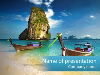 Resort Journey Cliff PowerPoint Template