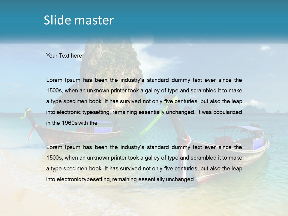 Resort Journey Cliff PowerPoint Template