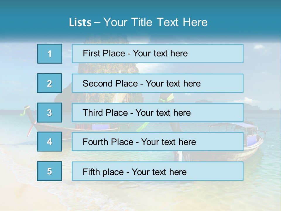 Resort Journey Cliff PowerPoint Template