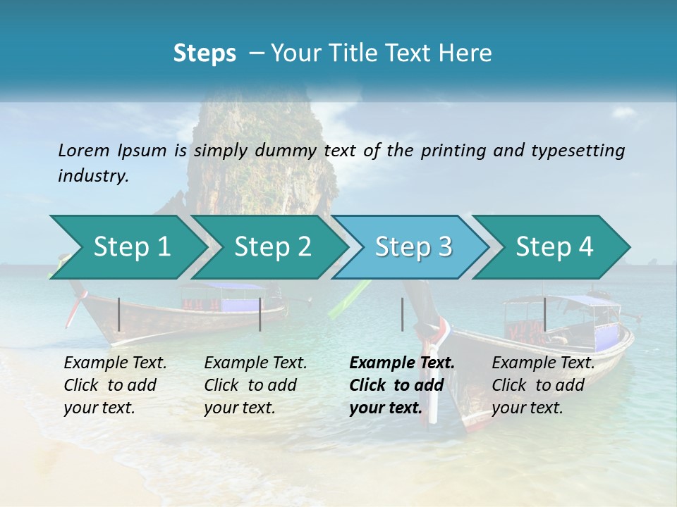Resort Journey Cliff PowerPoint Template