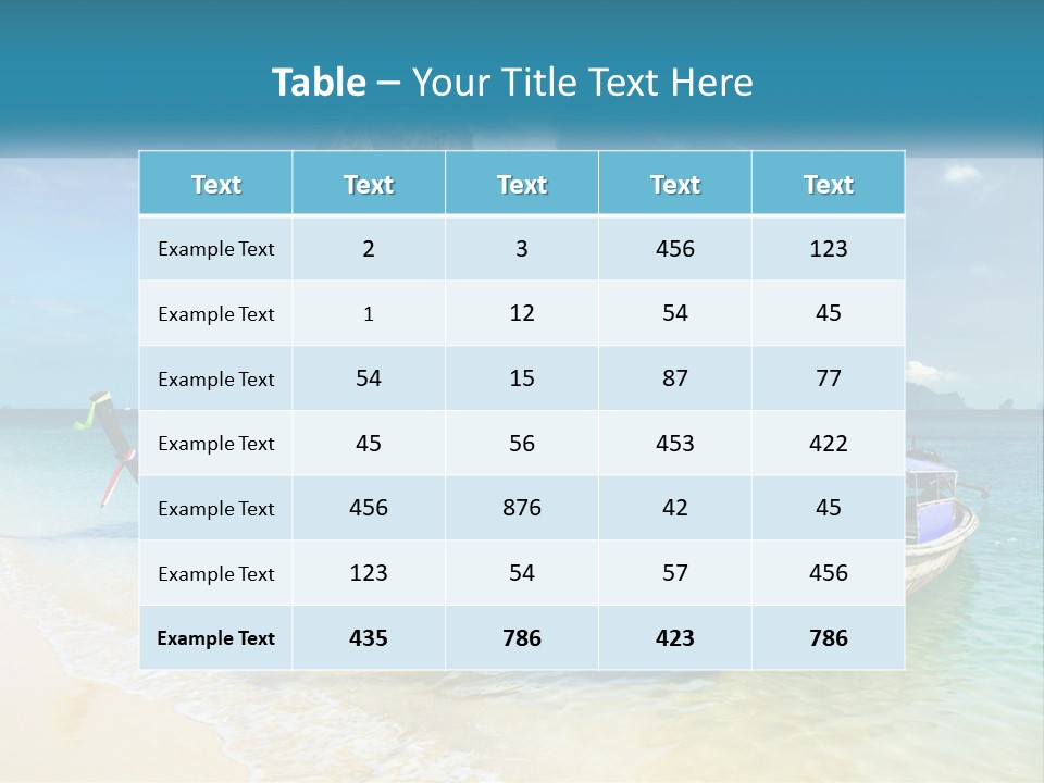 Resort Journey Cliff PowerPoint Template