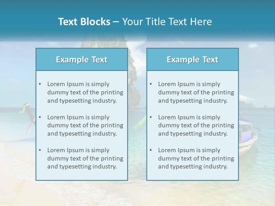 Resort Journey Cliff PowerPoint Template