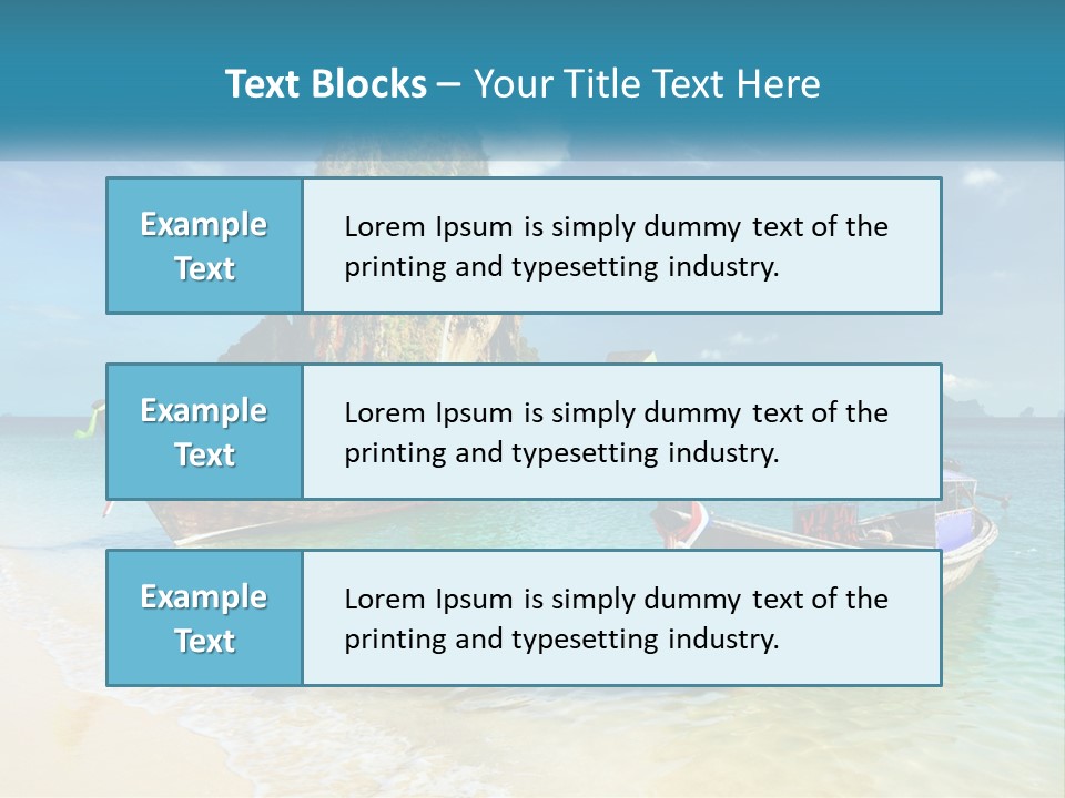 Resort Journey Cliff PowerPoint Template