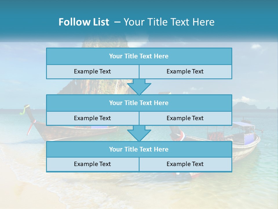 Resort Journey Cliff PowerPoint Template