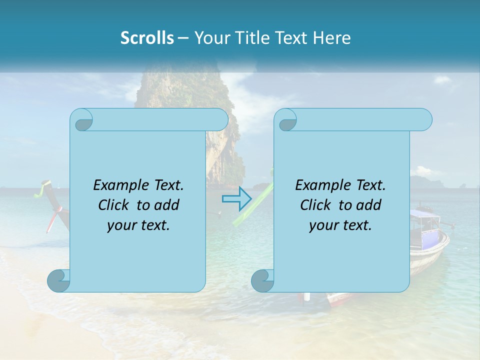 Resort Journey Cliff PowerPoint Template