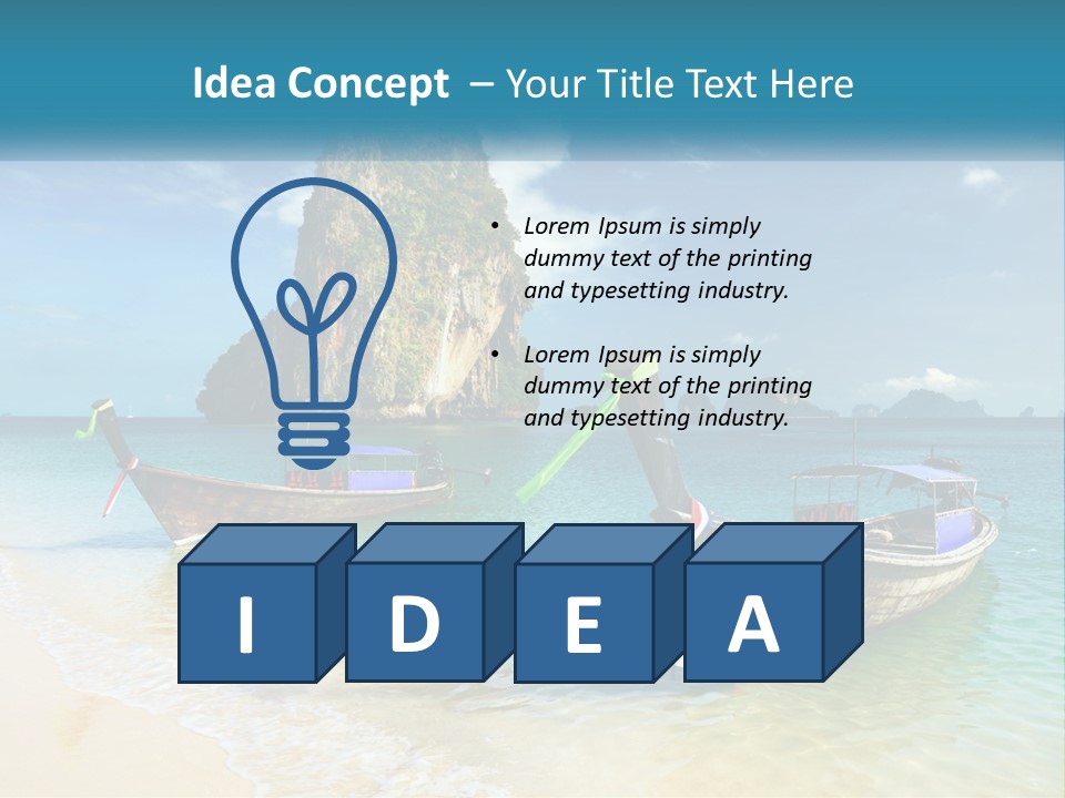 Resort Journey Cliff PowerPoint Template