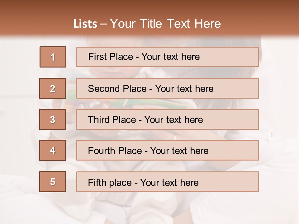 Girl Confidence Affection PowerPoint Template