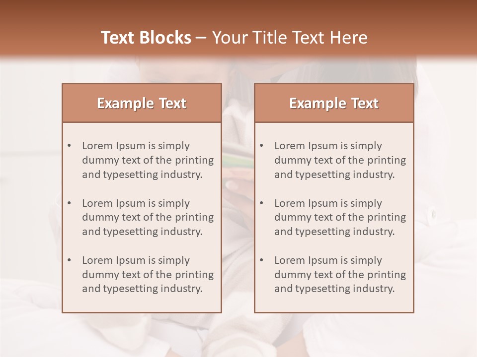 Girl Confidence Affection PowerPoint Template