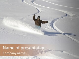 Descent Male Offpiste PowerPoint Template