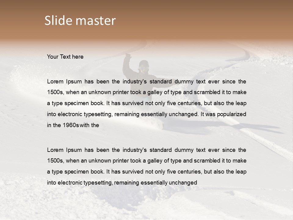 Descent Male Offpiste PowerPoint Template