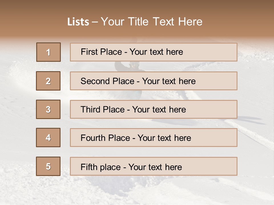 Descent Male Offpiste PowerPoint Template