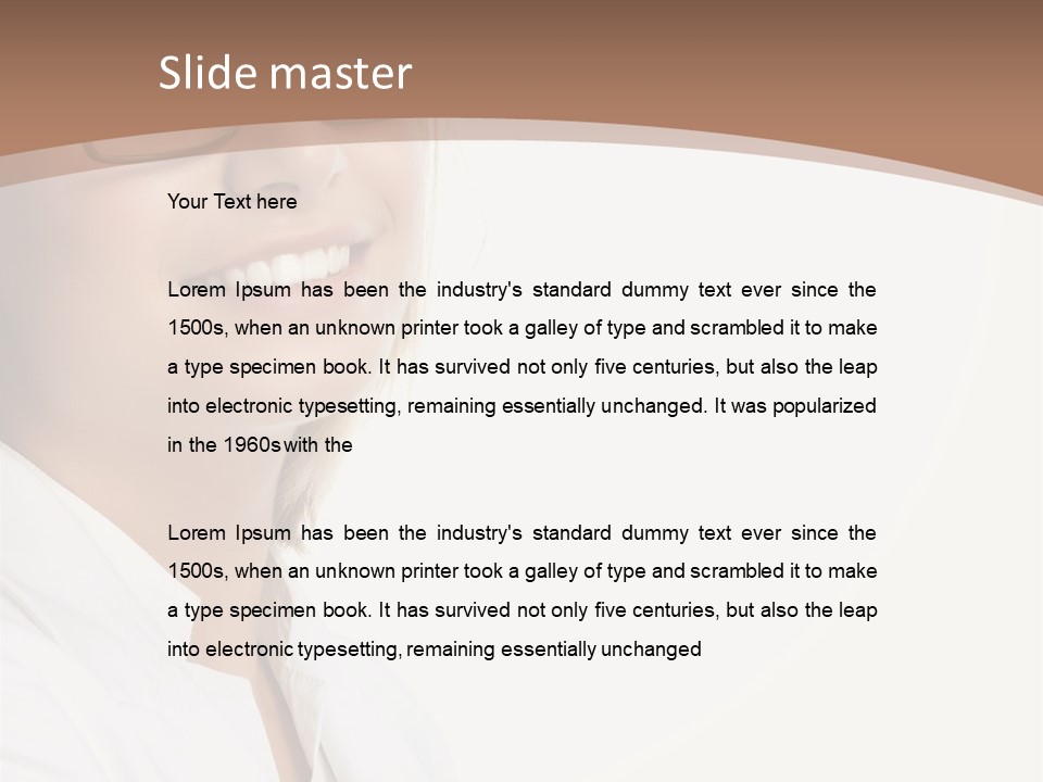 Female Lady Boss PowerPoint Template