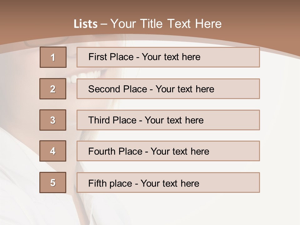 Female Lady Boss PowerPoint Template