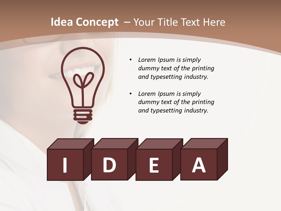 Female Lady Boss PowerPoint Template