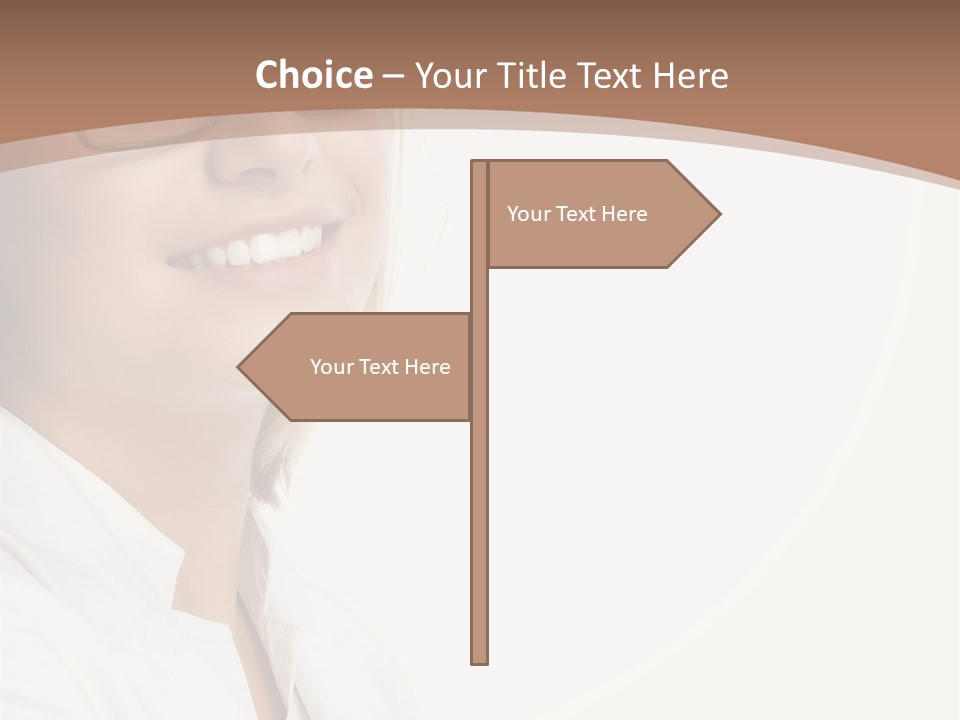 Female Lady Boss PowerPoint Template