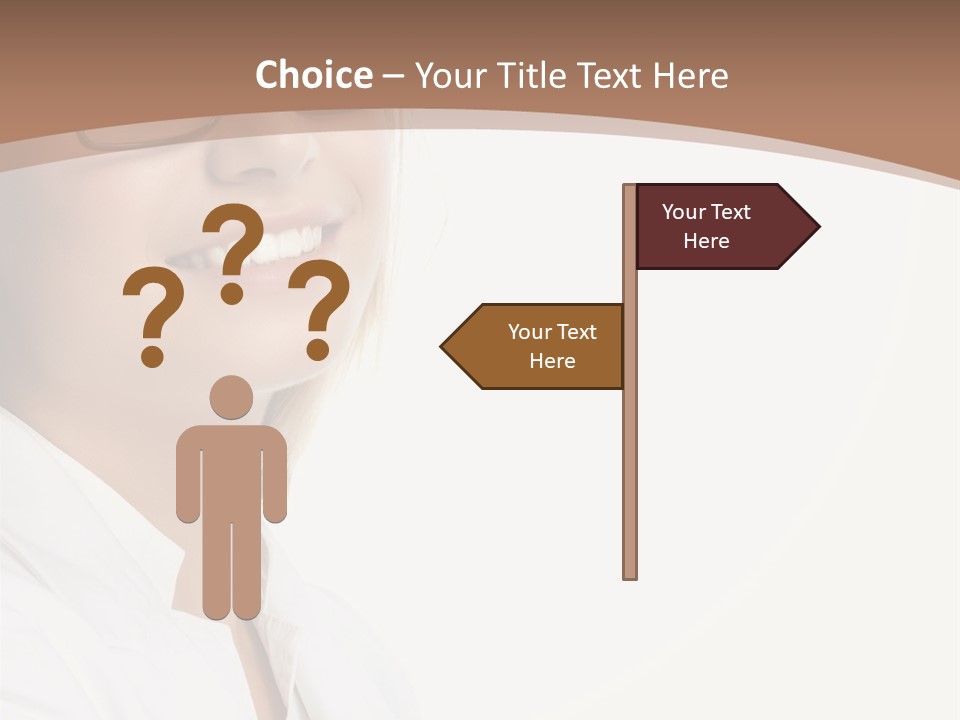 Female Lady Boss PowerPoint Template