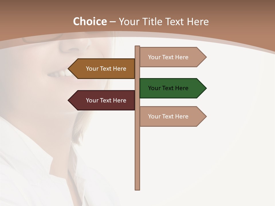 Female Lady Boss PowerPoint Template