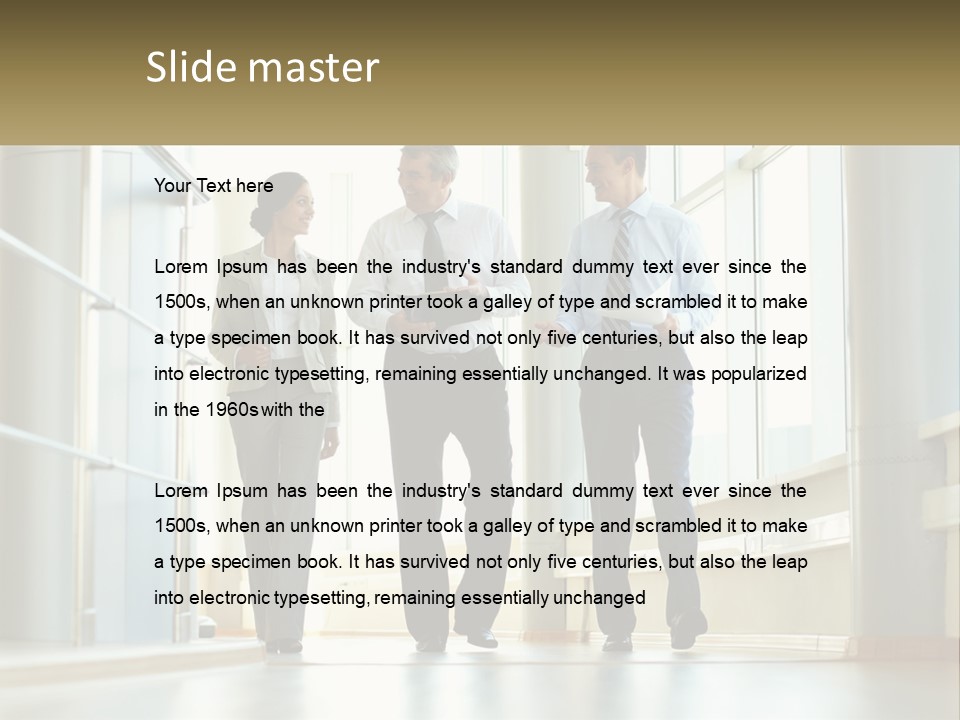 Corporate Male People PowerPoint Template