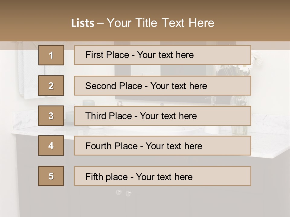 Home Interior Home Accessories PowerPoint Template