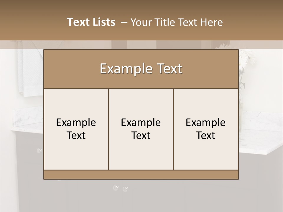 Home Interior Home Accessories PowerPoint Template