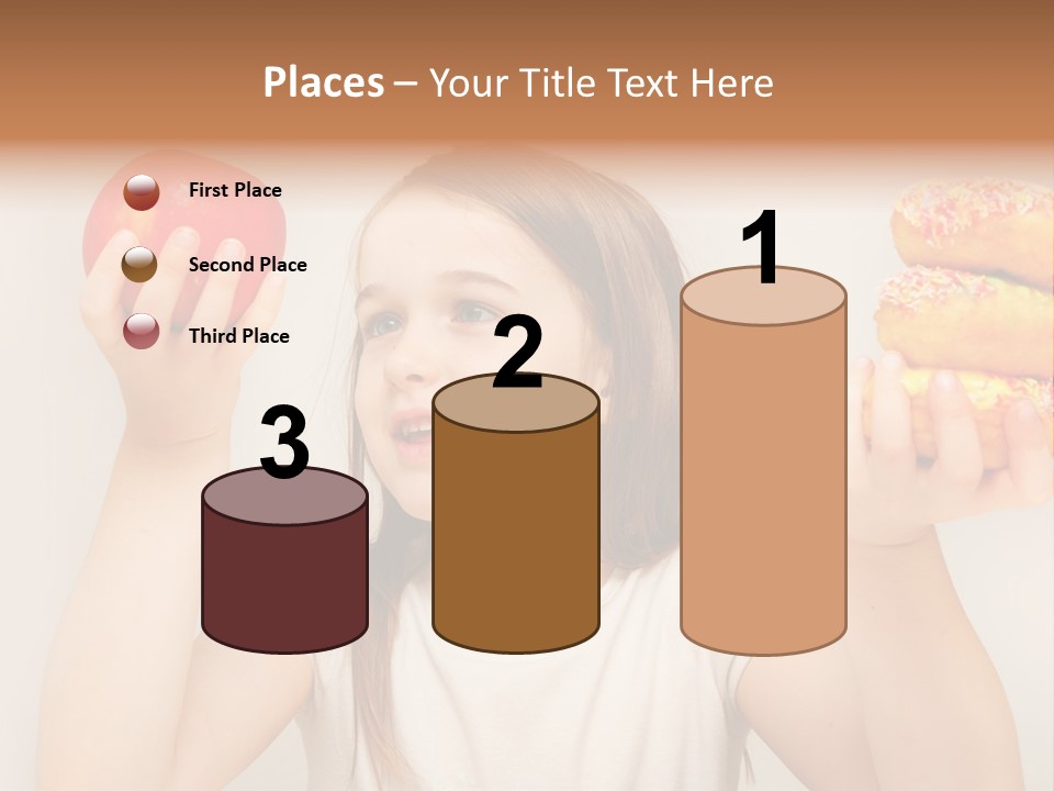 Kids White Background Caucasian PowerPoint Template