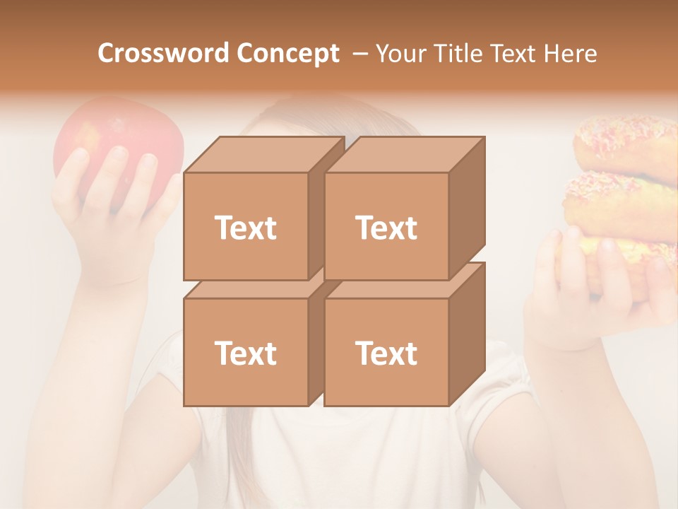 Kids White Background Caucasian PowerPoint Template