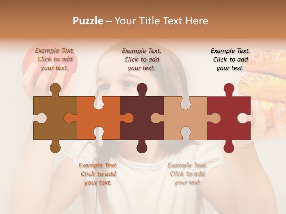 Kids White Background Caucasian PowerPoint Template