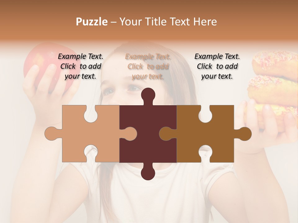 Kids White Background Caucasian PowerPoint Template