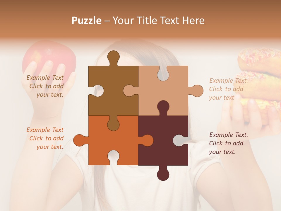 Kids White Background Caucasian PowerPoint Template