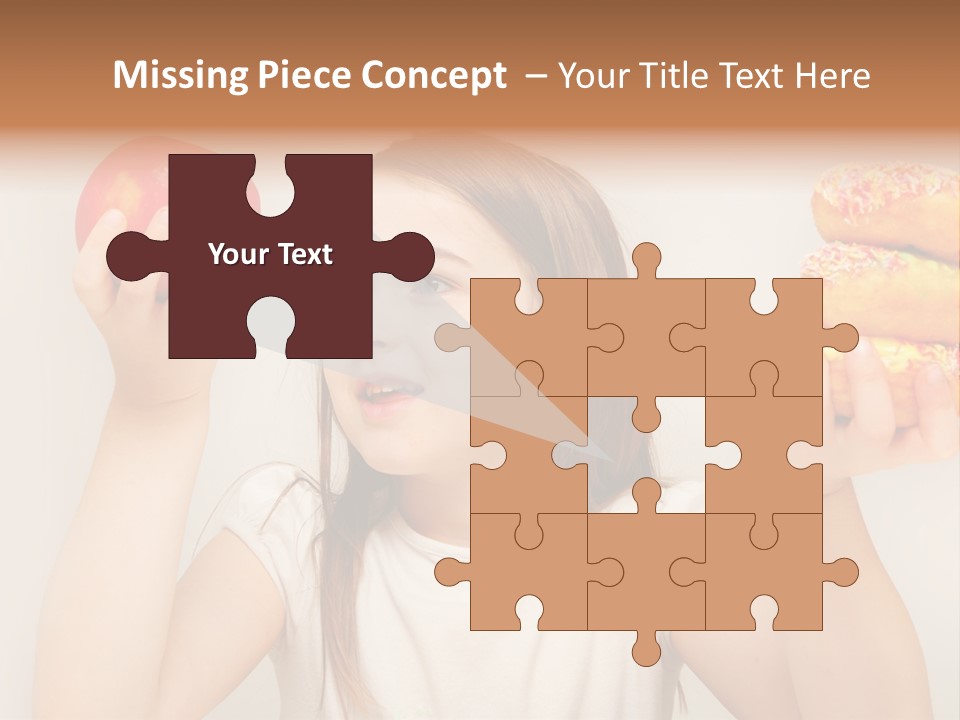 Kids White Background Caucasian PowerPoint Template