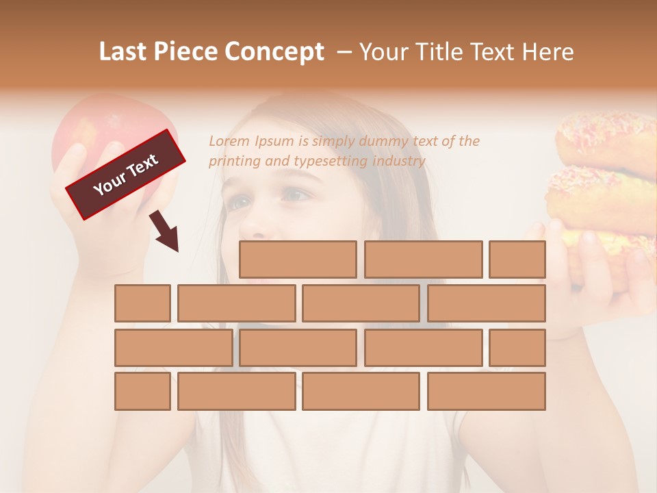 Kids White Background Caucasian PowerPoint Template