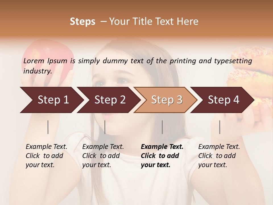 Kids White Background Caucasian PowerPoint Template