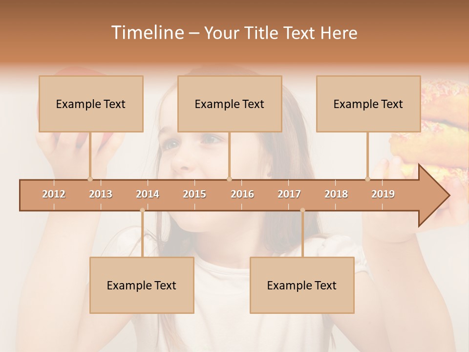 Kids White Background Caucasian PowerPoint Template