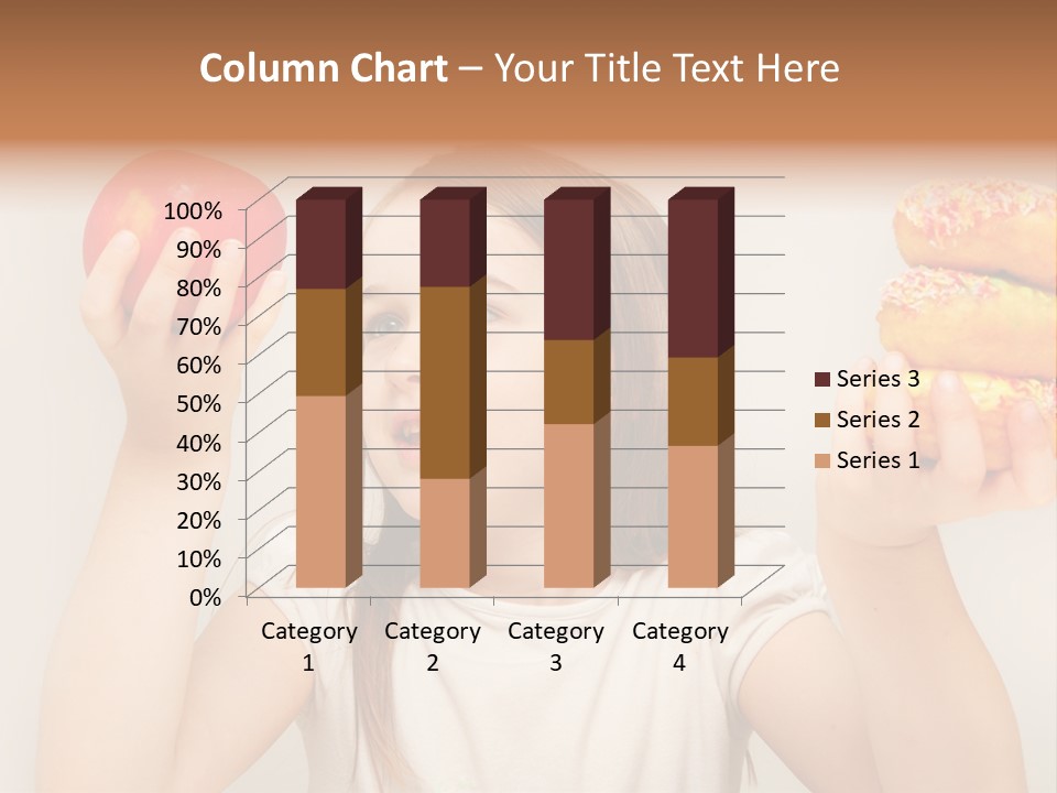 Kids White Background Caucasian PowerPoint Template