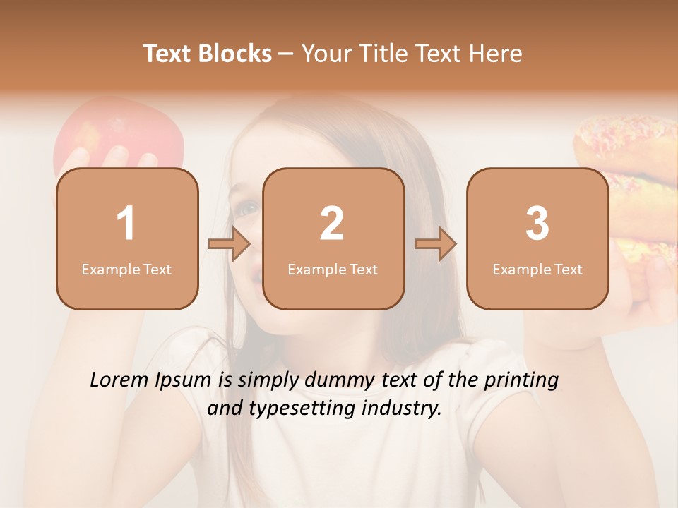 Kids White Background Caucasian PowerPoint Template