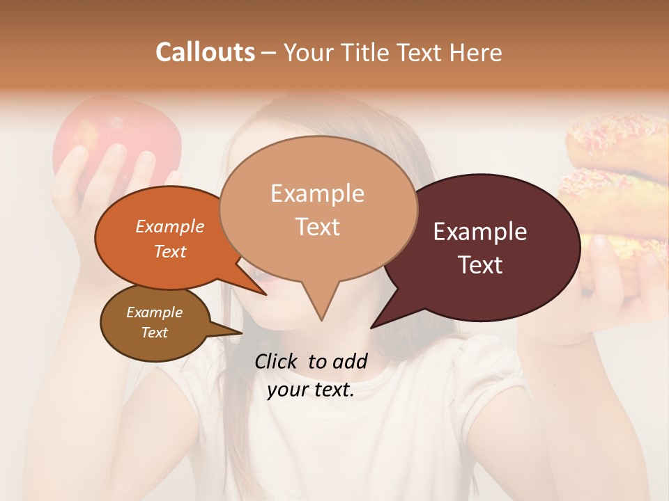 Kids White Background Caucasian PowerPoint Template