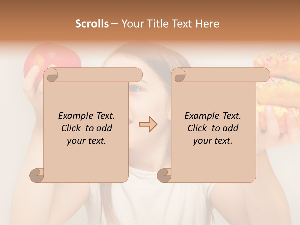 Kids White Background Caucasian PowerPoint Template