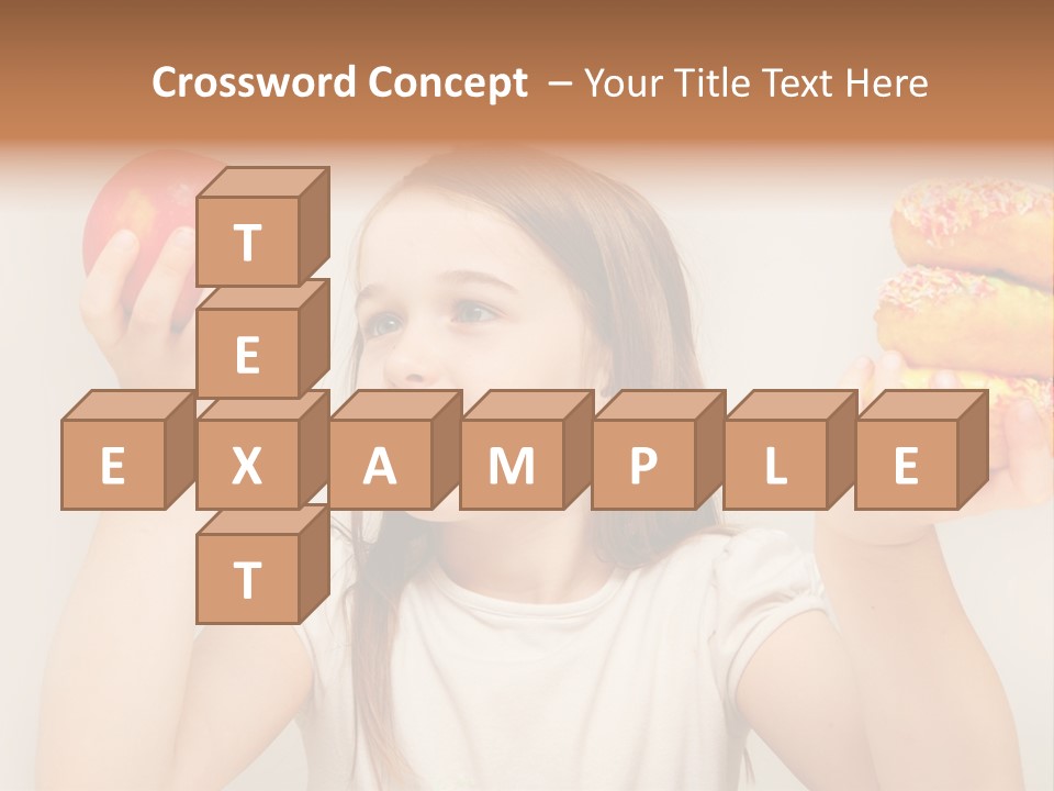 Kids White Background Caucasian PowerPoint Template