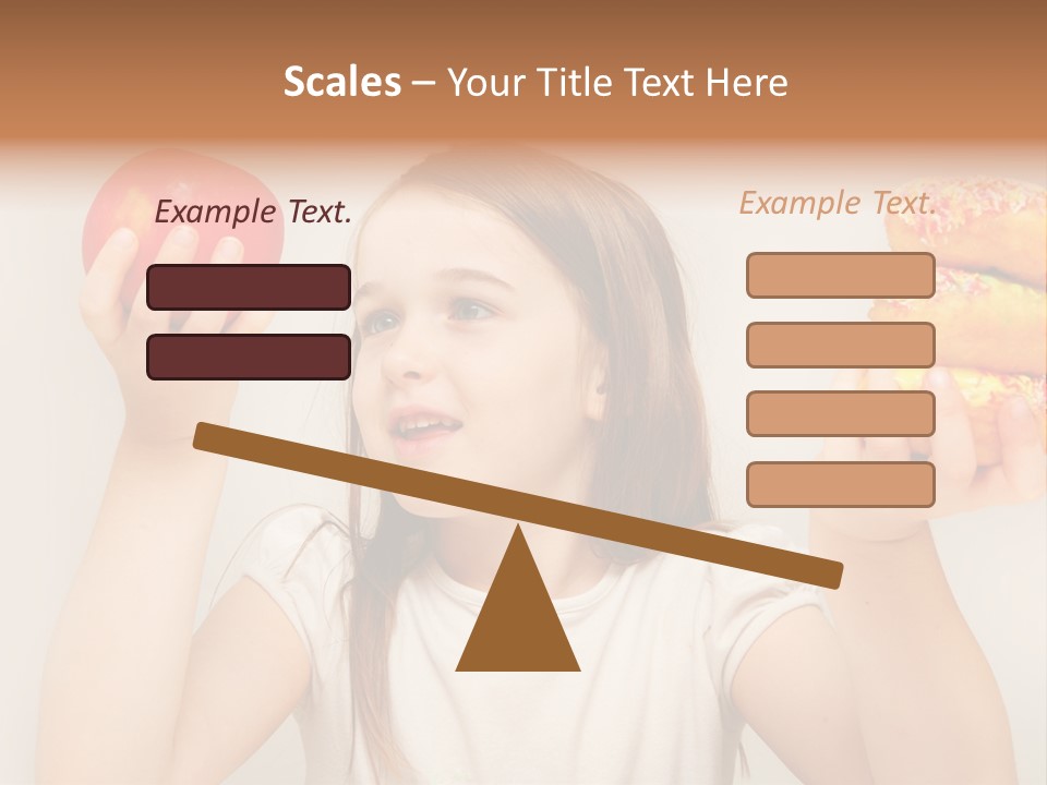 Kids White Background Caucasian PowerPoint Template