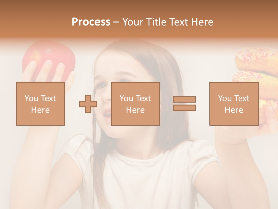 Kids White Background Caucasian PowerPoint Template