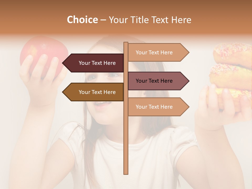 Kids White Background Caucasian PowerPoint Template