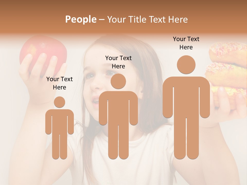 Kids White Background Caucasian PowerPoint Template